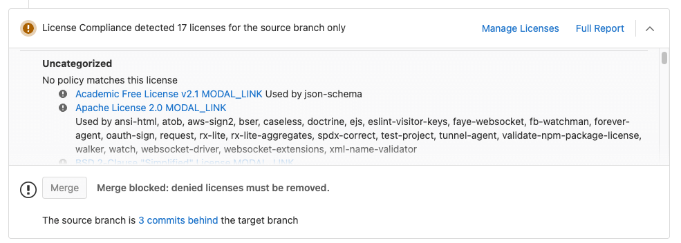 Merge request pipeline